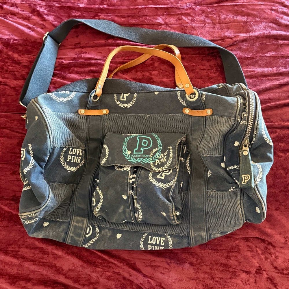 Vintage PINK Duffle Bag